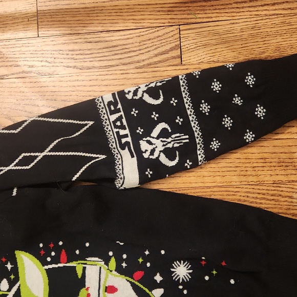 Star Wars Yoda Grogu Holiday Christmas Ugly Sweater Small NEW - Picture 3 of 4